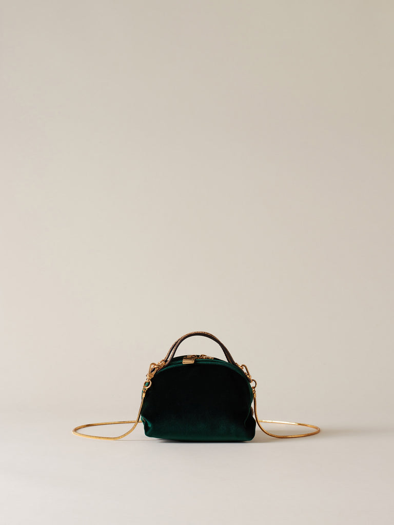 Borsa a mano di velluto - BAULETTO MINI - Borbonese
