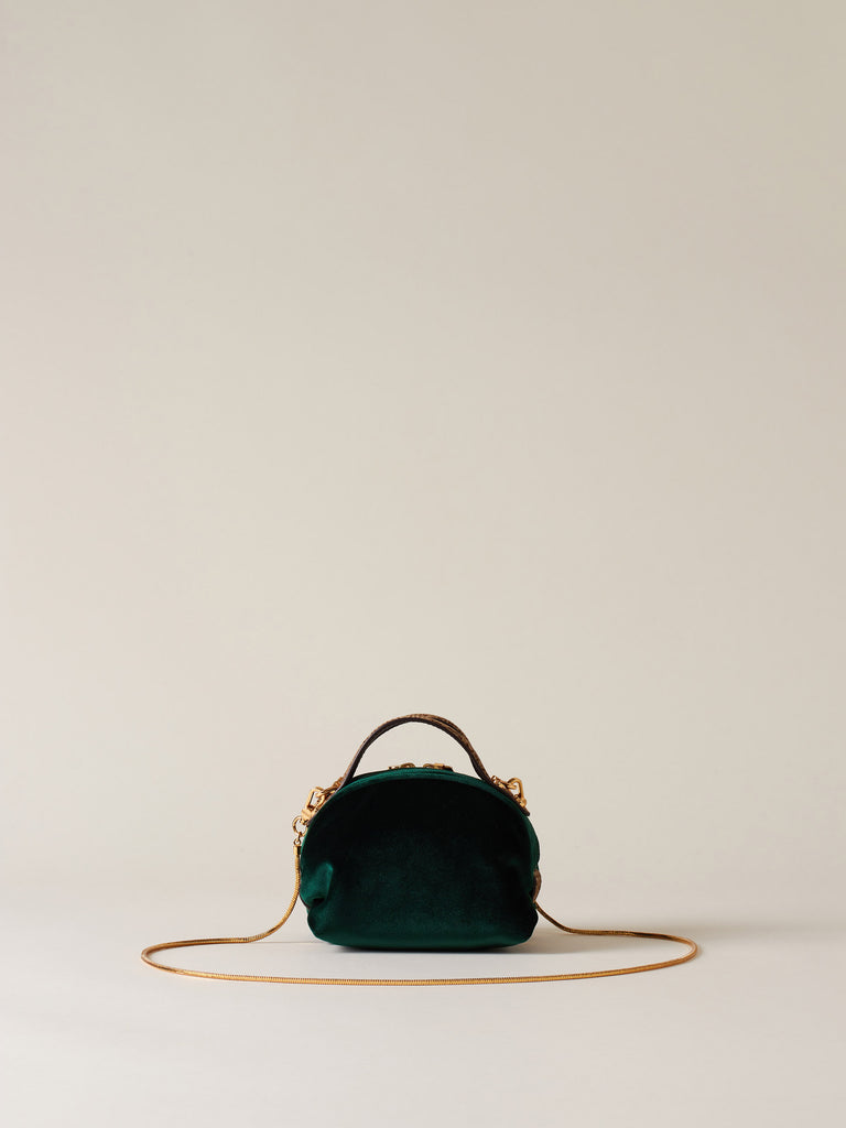 Borsa a mano di velluto - BAULETTO MINI - Borbonese