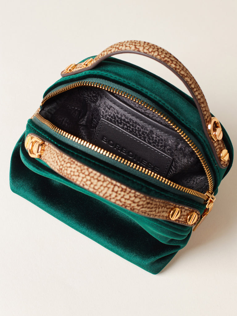 Borsa a mano di velluto - BAULETTO MINI - Borbonese