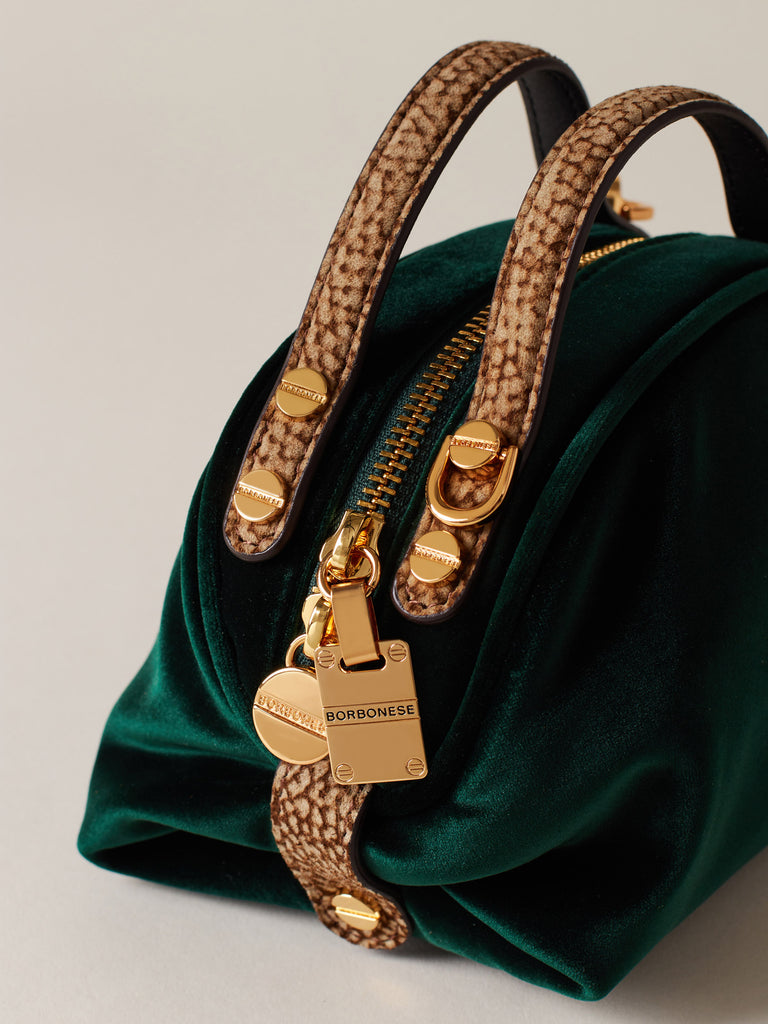 Borsa a mano di velluto - BAULETTO MINI - Borbonese