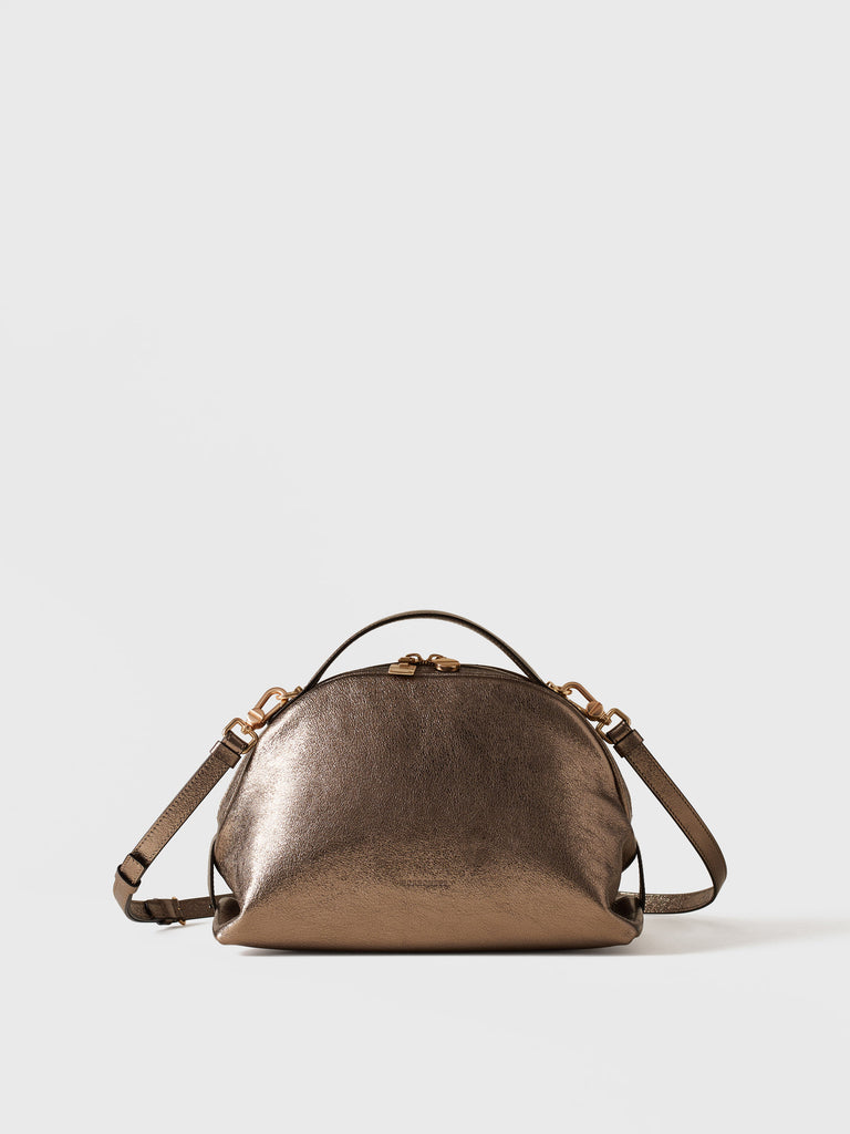 Leather shoulder bag - BOWLER BAG SMALL - Borbonese
