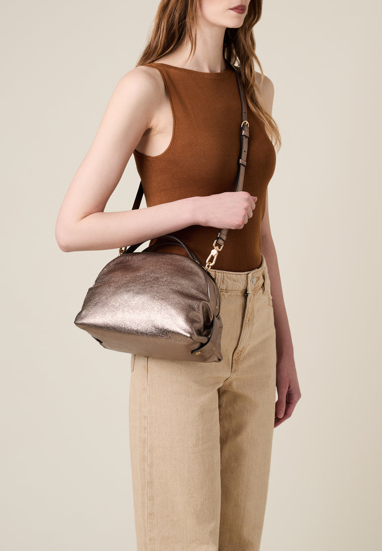 Borsa a tracolla in Pelle - BAULETTO SMALL - Borbonese