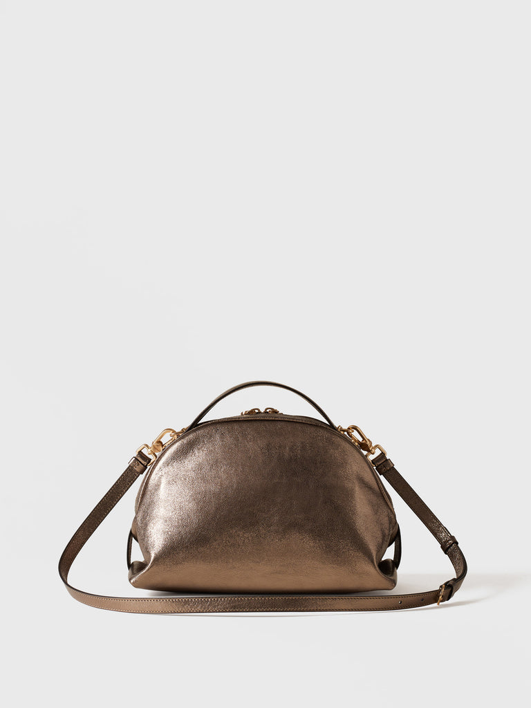 Leather shoulder bag - BOWLER BAG SMALL - Borbonese