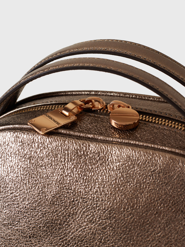 Leather shoulder bag - BOWLER BAG SMALL - Borbonese