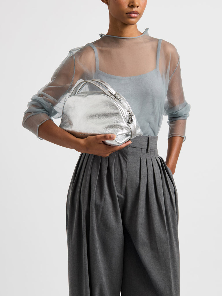 Borsa a tracolla in pelle - BAULETTO SMALL - Borbonese