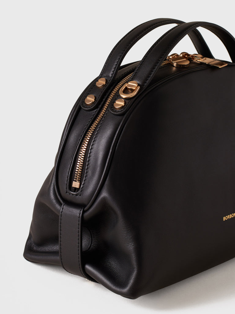 Leather shoulder bag - BOWLER BAG SMALL - Borbonese