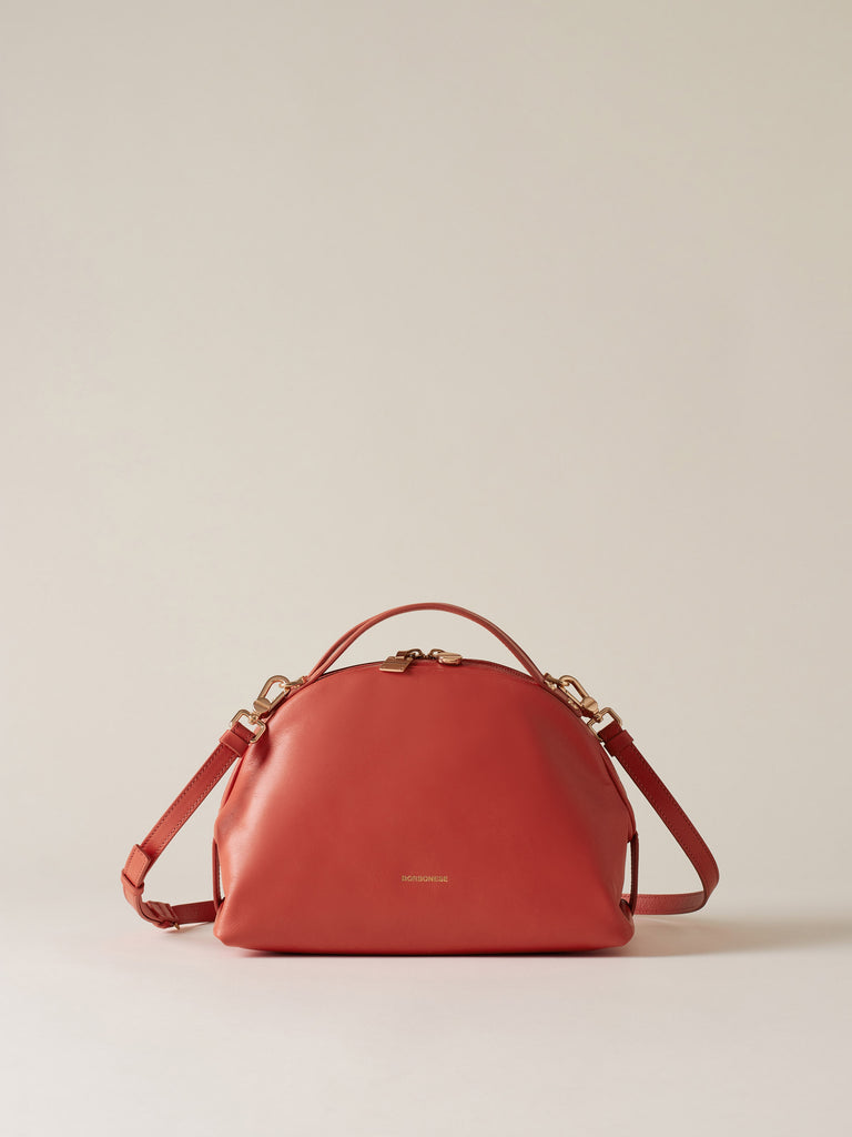 Leather shoulder bag - BOWLER BAG SMALL - Borbonese