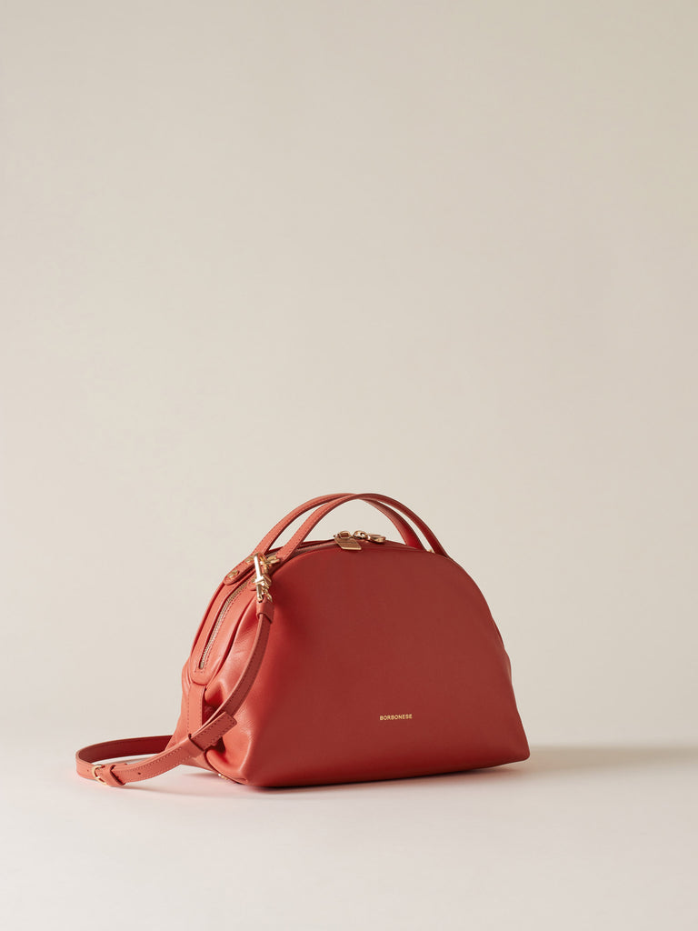 Leather shoulder bag - BOWLER BAG SMALL - Borbonese