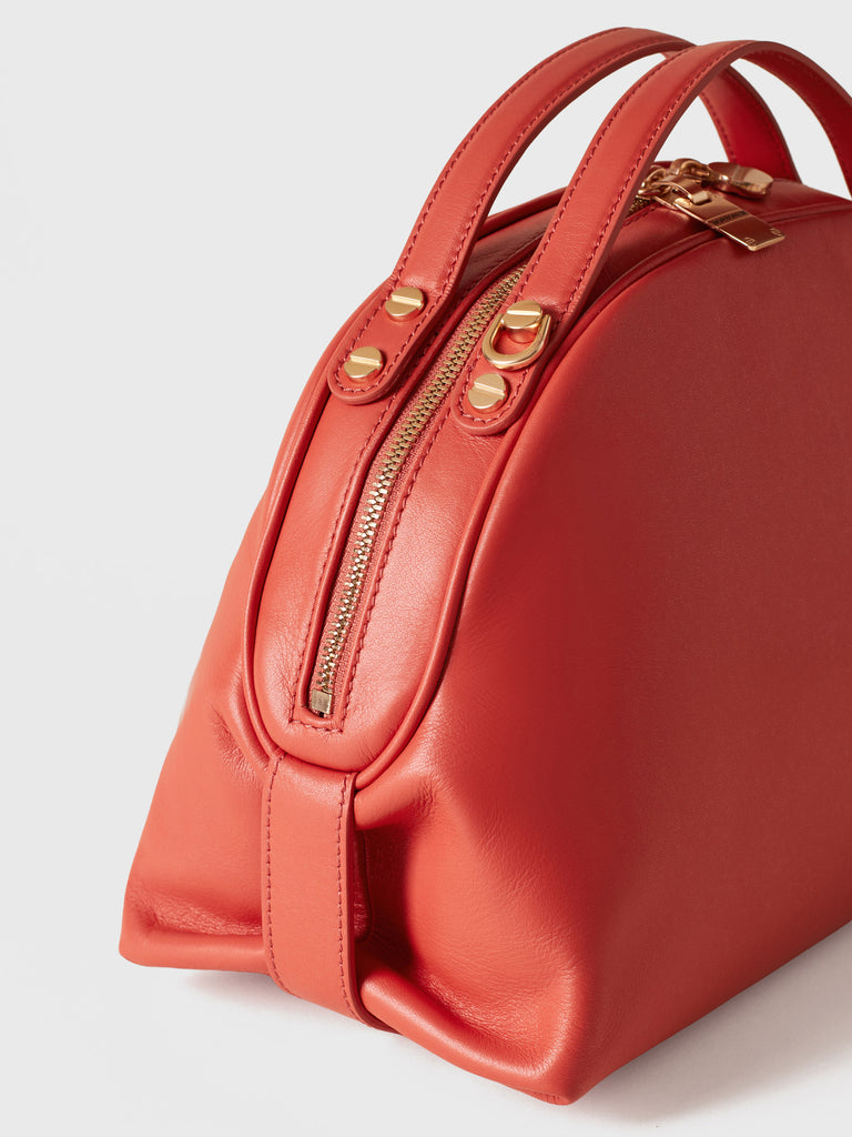 Leather shoulder bag - BOWLER BAG SMALL - Borbonese