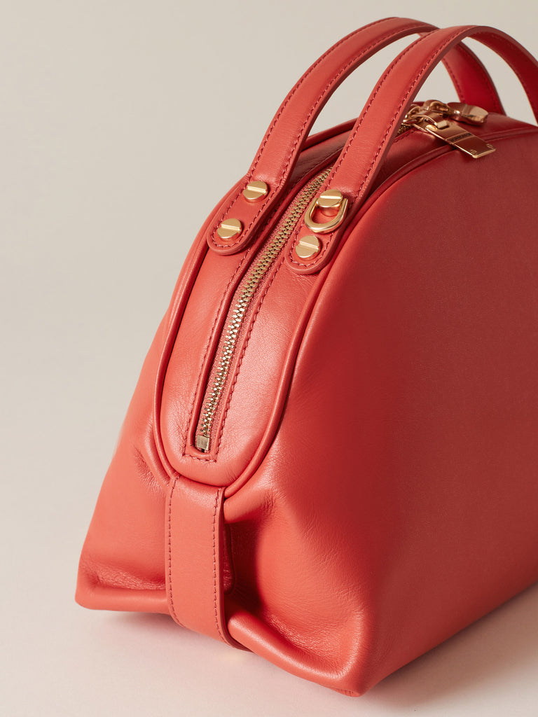 Leather shoulder bag - BOWLER BAG SMALL - Borbonese