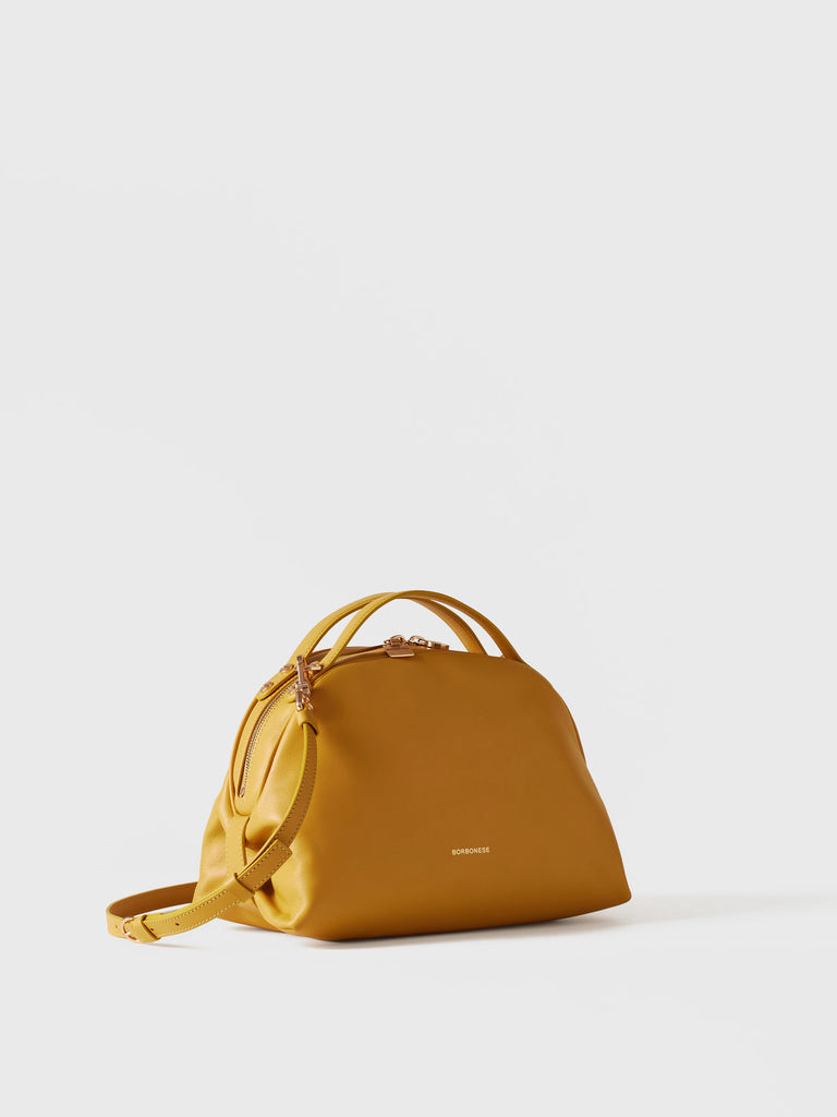 Leather shoulder bag - BOWLER BAG SMALL - Borbonese