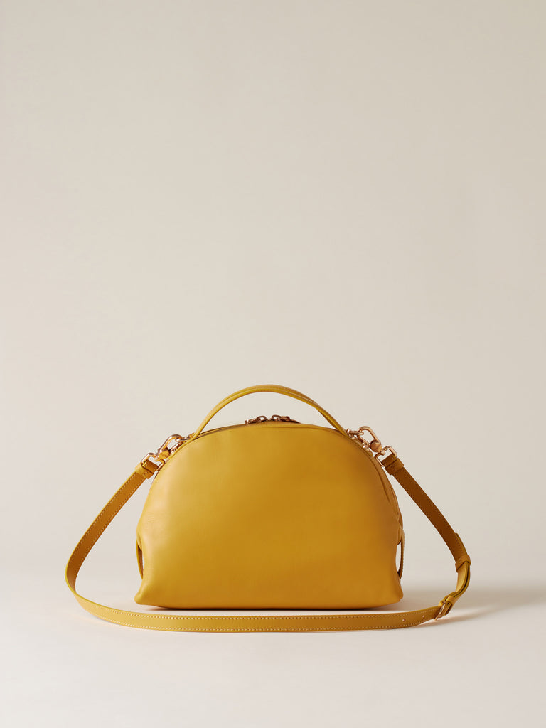 Leather shoulder bag - BOWLER BAG SMALL - Borbonese