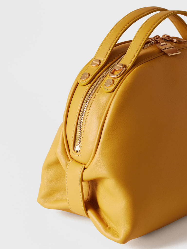 Leather shoulder bag - BOWLER BAG SMALL - Borbonese