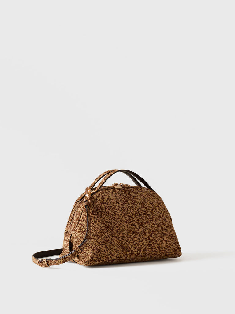 Op Suede Shoulder bag - BOWLER BAG SMALL - Borbonese