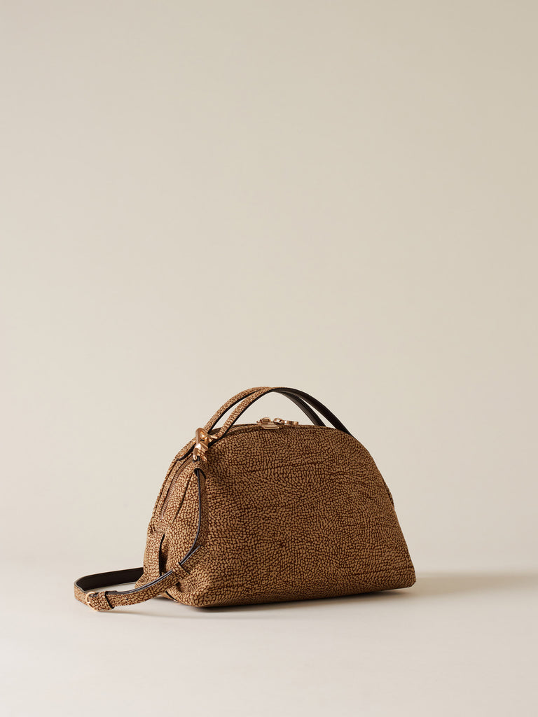 Op Suede Shoulder bag - BOWLER BAG SMALL - Borbonese