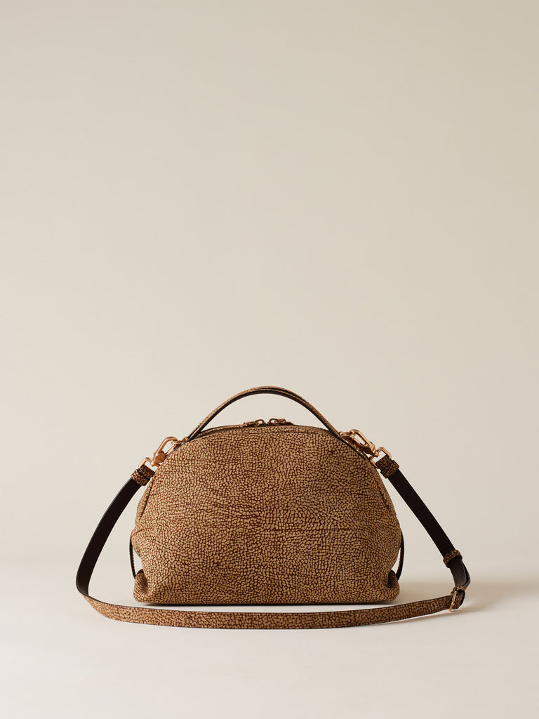 Op Suede Shoulder bag - BOWLER BAG SMALL - Borbonese