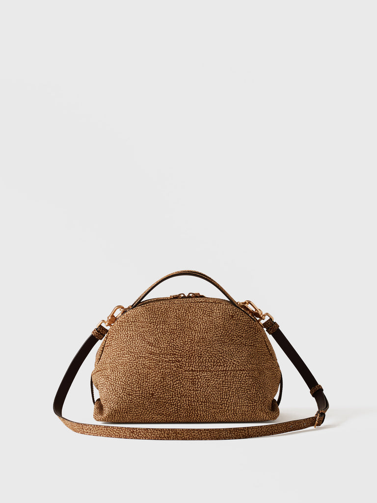 Op Suede Shoulder bag - BOWLER BAG SMALL - Borbonese