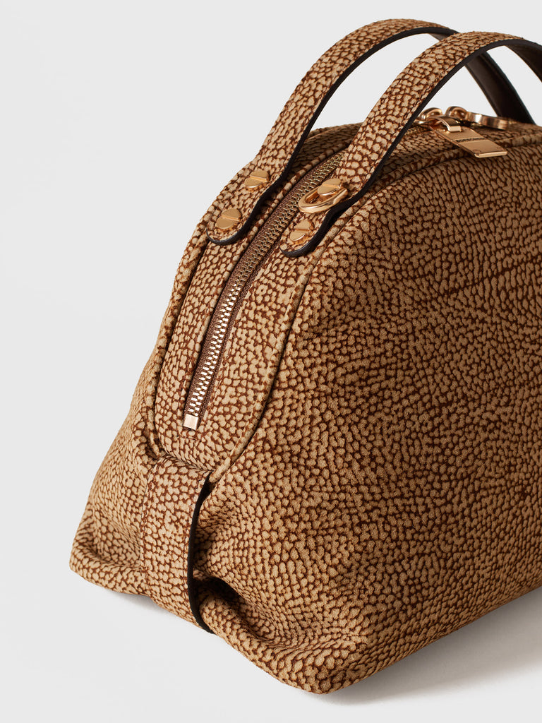 Op Suede Shoulder bag - BOWLER BAG SMALL - Borbonese