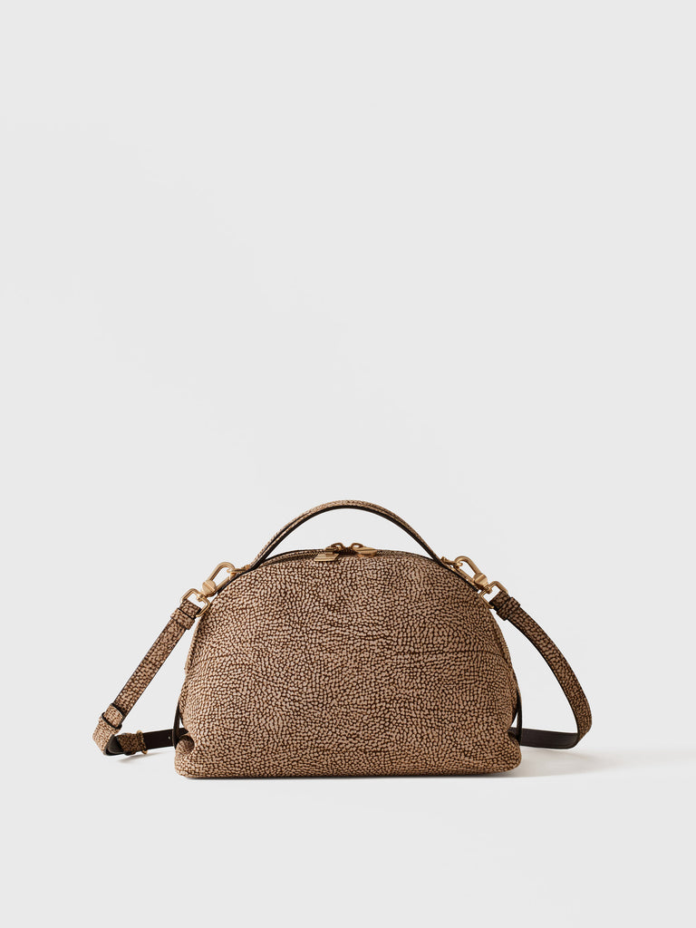 Op Suede Shoulder bag - BOWLER BAG SMALL - Borbonese