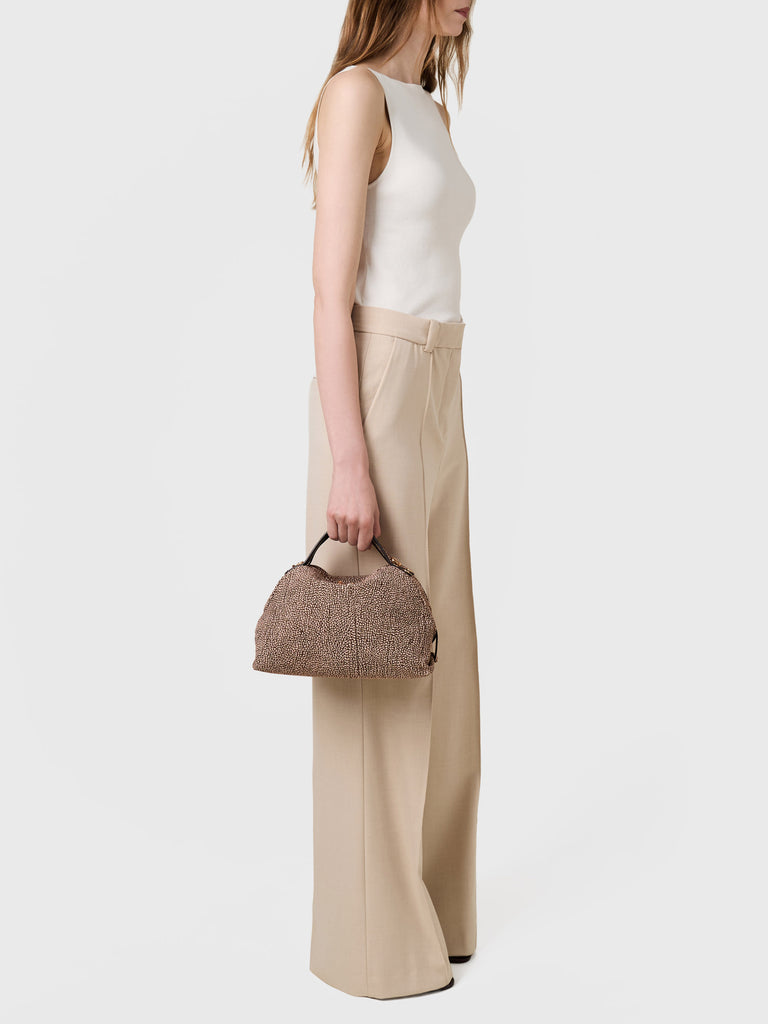 Op Suede Shoulder bag - BOWLER BAG SMALL - Borbonese