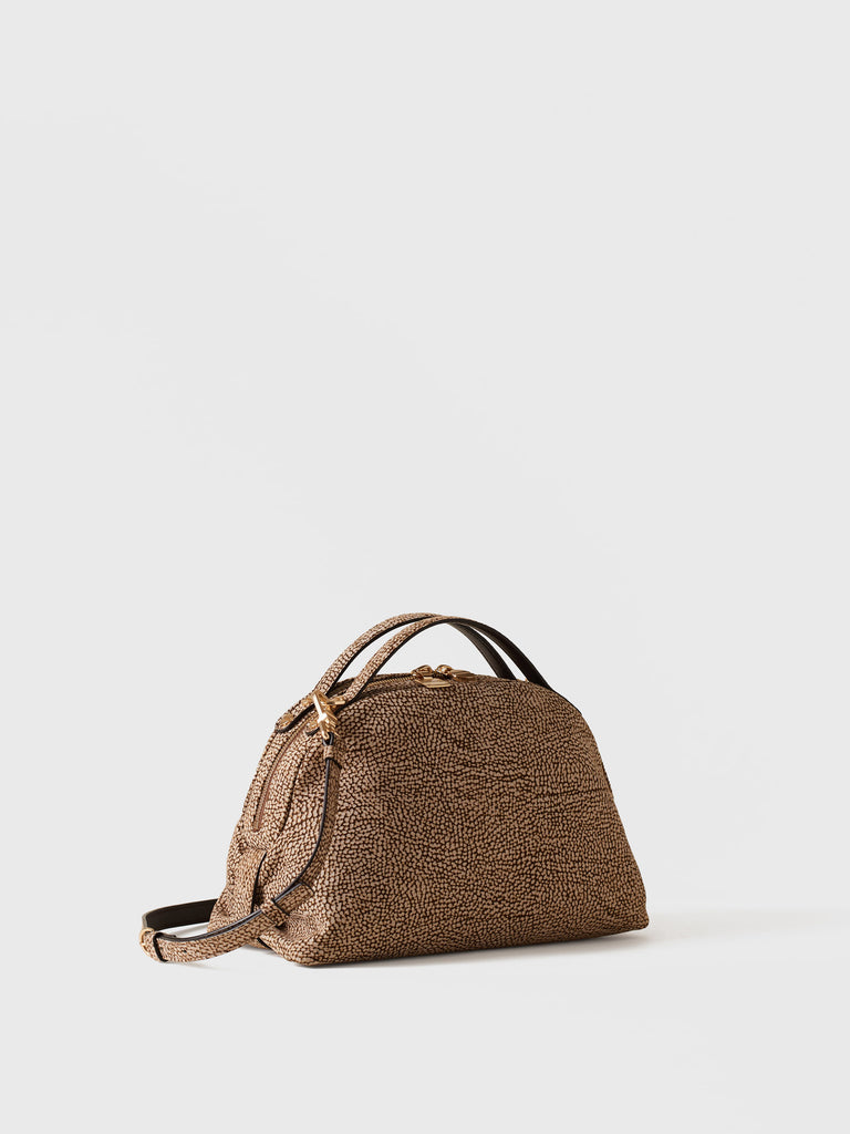 Op Suede Shoulder bag - BOWLER BAG SMALL - Borbonese