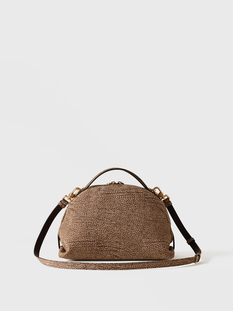 Op Suede Shoulder bag - BOWLER BAG SMALL - Borbonese