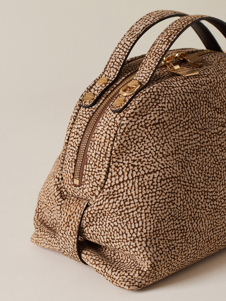 Borsa a tracolla in Camoscio Op - BAULETTO SMALL - Borbonese