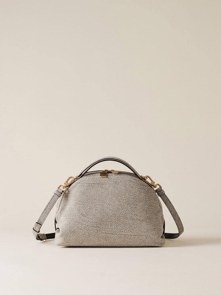 Op Suede Shoulder bag - BOWLER BAG SMALL - Borbonese