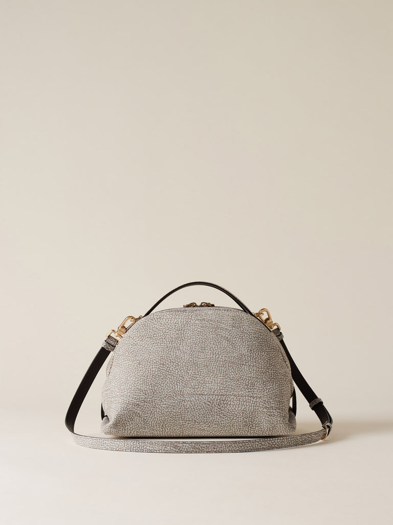 Op Suede Shoulder bag - BOWLER BAG SMALL - Borbonese