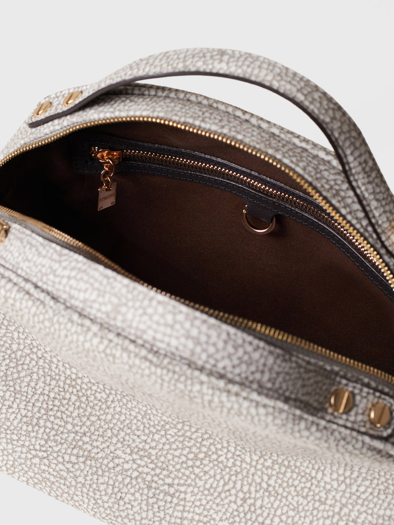 Borsa a tracolla in Camoscio Op - BAULETTO SMALL - Borbonese
