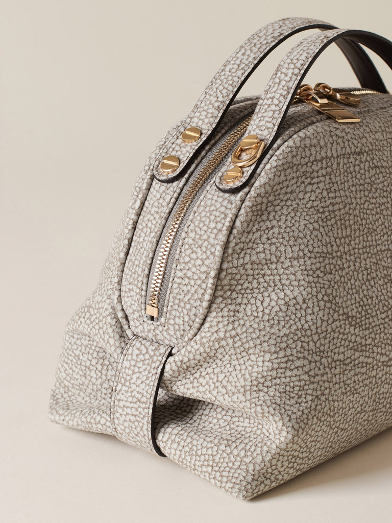 Op Suede Shoulder bag - BOWLER BAG SMALL - Borbonese