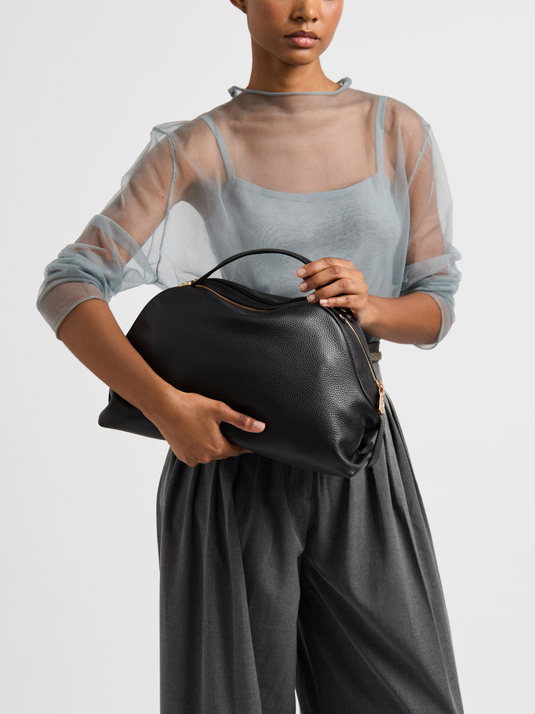 Borsa a tracolla in pelle - BAULETTO MEDIUM - Borbonese
