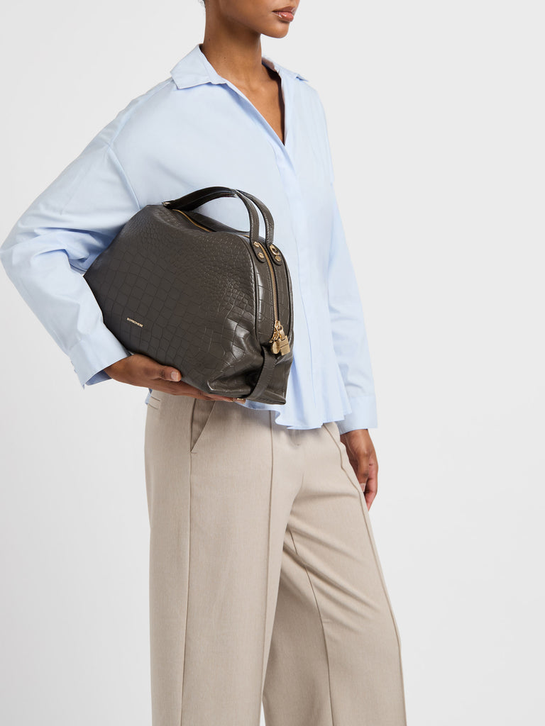 Borsa a tracolla in pelle - BAULETTO MEDIUM - Borbonese