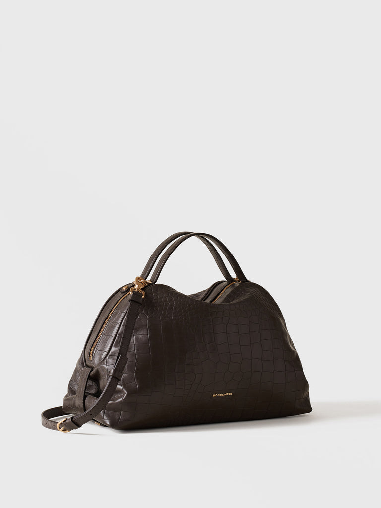 Borsa a tracolla in pelle - BAULETTO MEDIUM - Borbonese