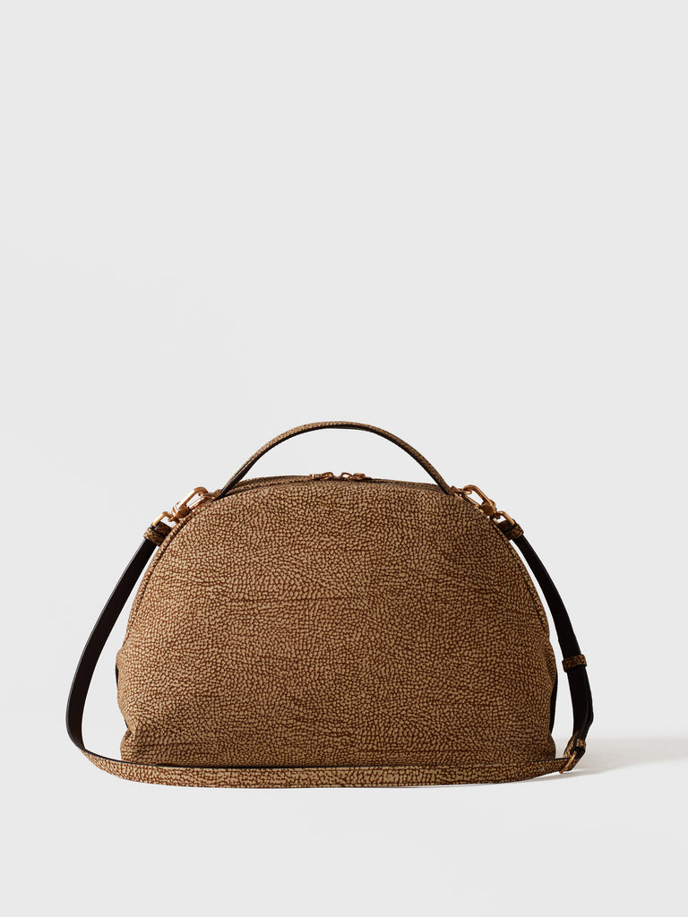 Borsa a tracolla in Camoscio Op - BAULETTO MEDIUM - Borbonese