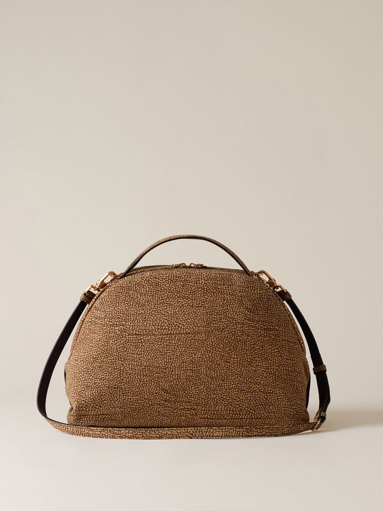 Borsa a spalla in Camoscio Op - BAULETTO MEDIUM - Borbonese