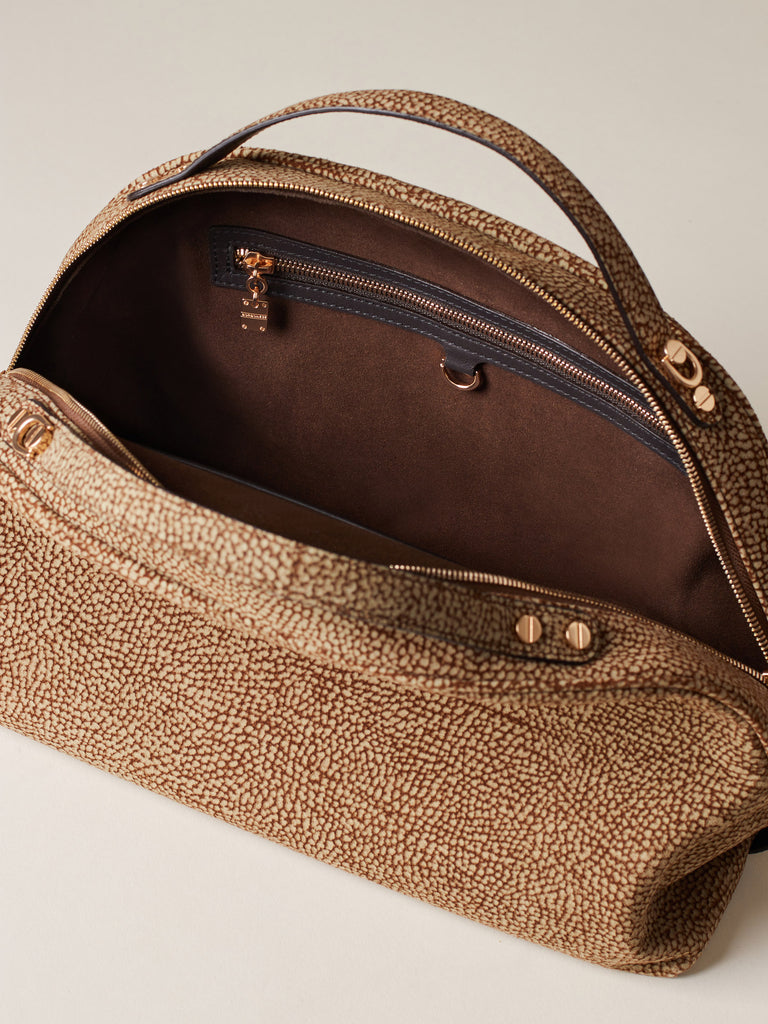 Borsa a spalla in Camoscio Op - BAULETTO MEDIUM - Borbonese