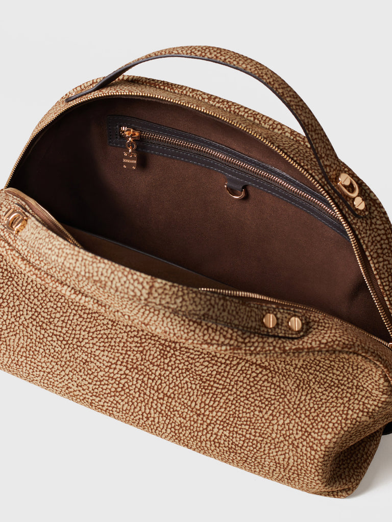 Borsa a tracolla in Camoscio Op - BAULETTO MEDIUM - Borbonese
