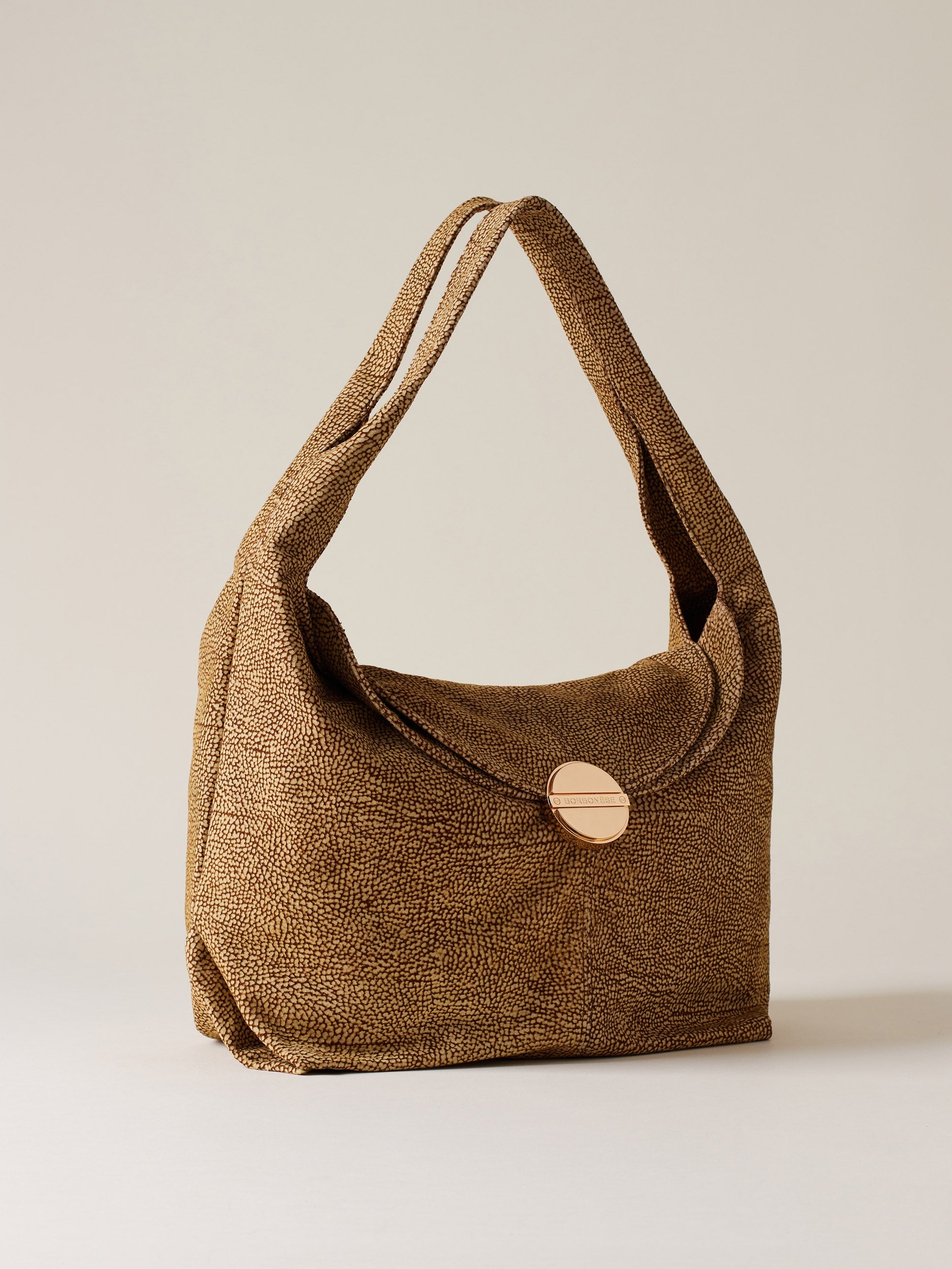 Borbonese 06 Borsa Hobo L Camoscio Op Default Title_3