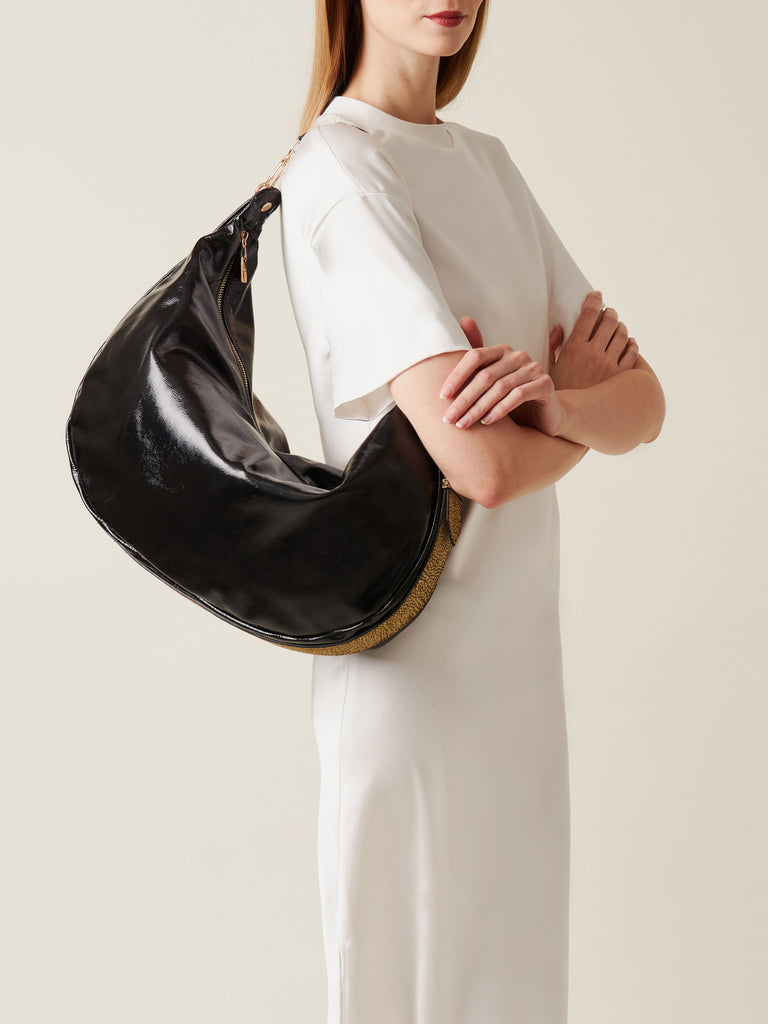 Borbonese 80 Borsa Hobo L Oyster Default Title_2
