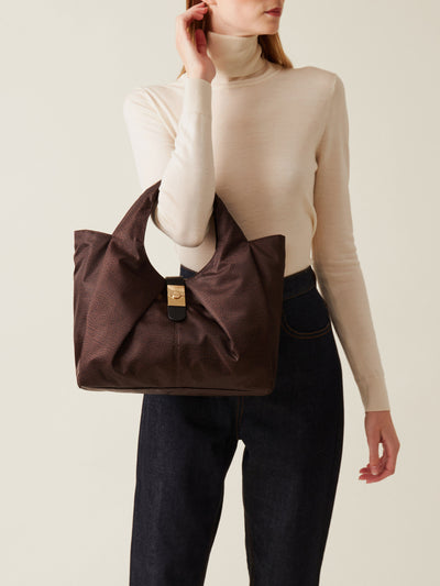 Borbonese 40 Borsa Shopping M C T Cortina Nylon Op Default Title_2