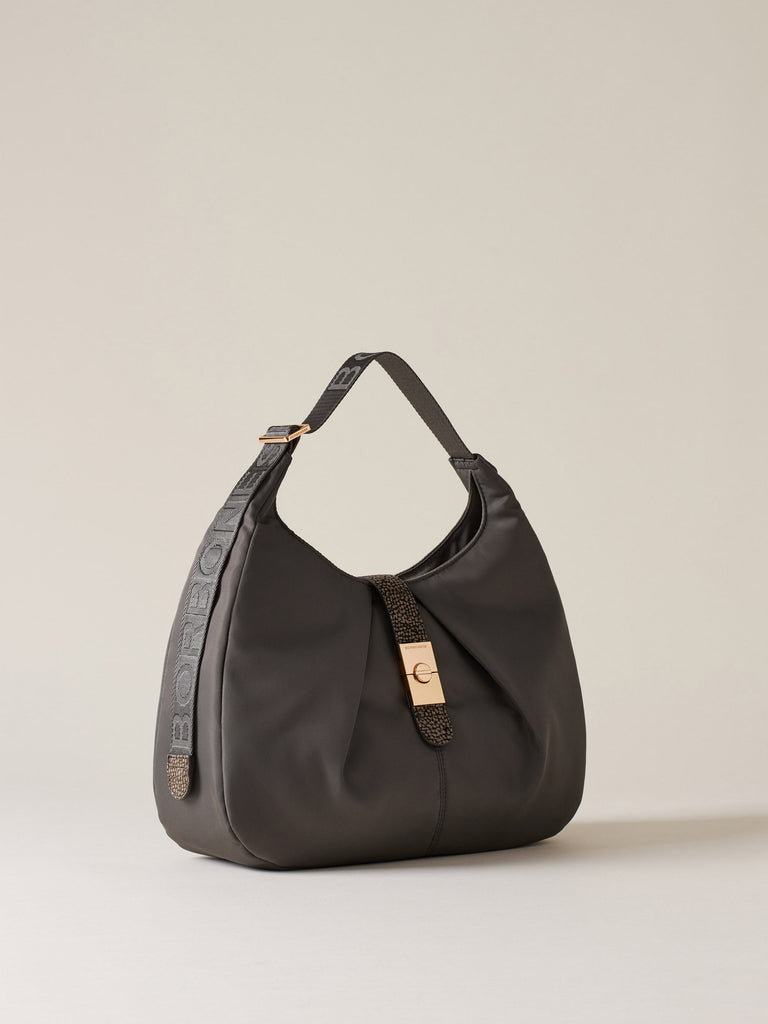 Borbonese 54 Borsa Hobo M Cortina Nylon Default Title_3