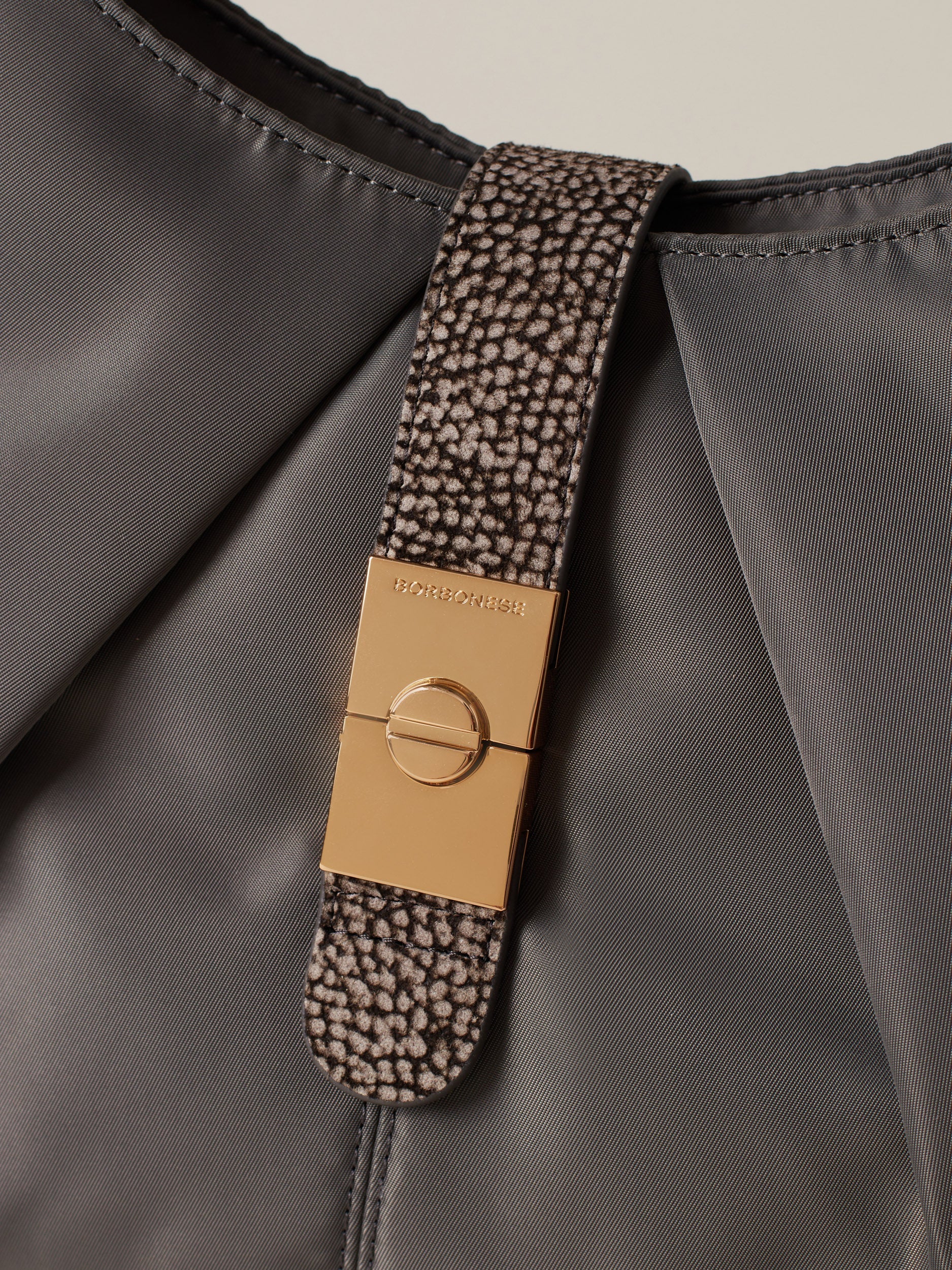 Borbonese 54 Borsa Hobo M Cortina Nylon Default Title_7