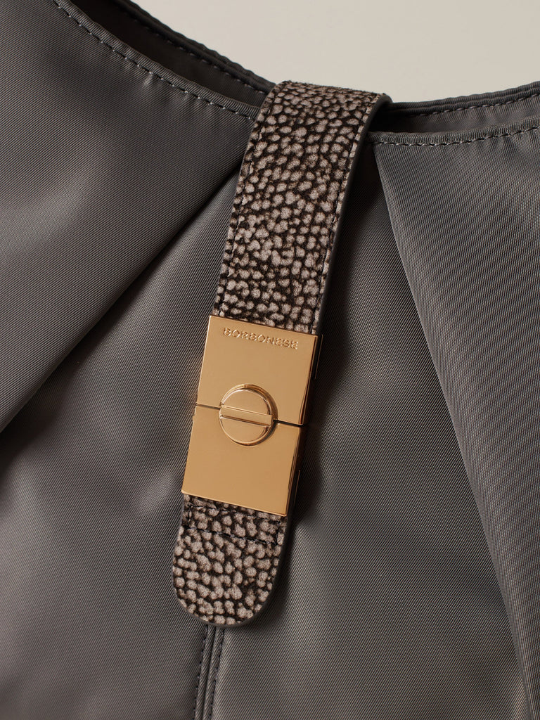 Borbonese 54 Borsa Hobo M Cortina Nylon Default Title_7