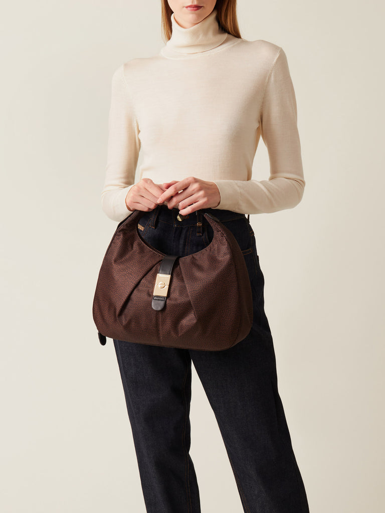 Borbonese 40 Borsa Hobo M Cortina Nylon Op Default Title_2