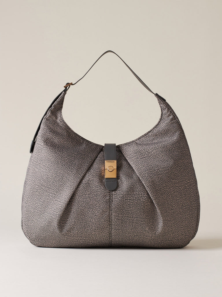 Borbonese 54 Borsa Hobo L Cortina Nylon Op Default Title_1