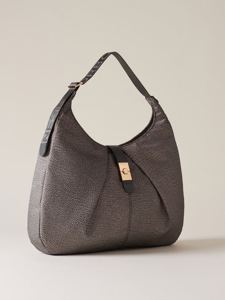 Borbonese 54 Borsa Hobo L Cortina Nylon Op Default Title_3