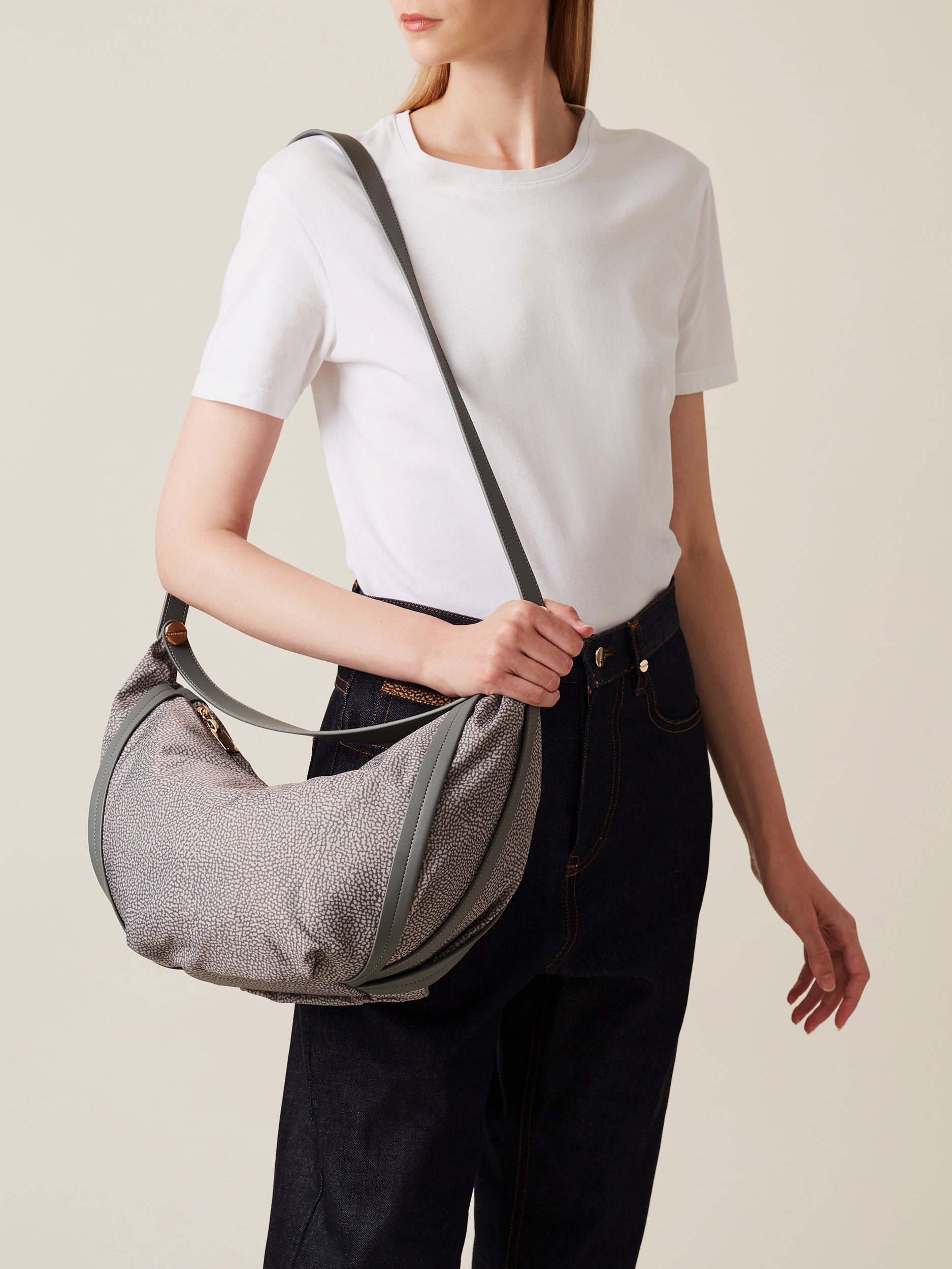 Borbonese 54 Borsa Hobo Medium New Orbit Nylon Op Default Title_2