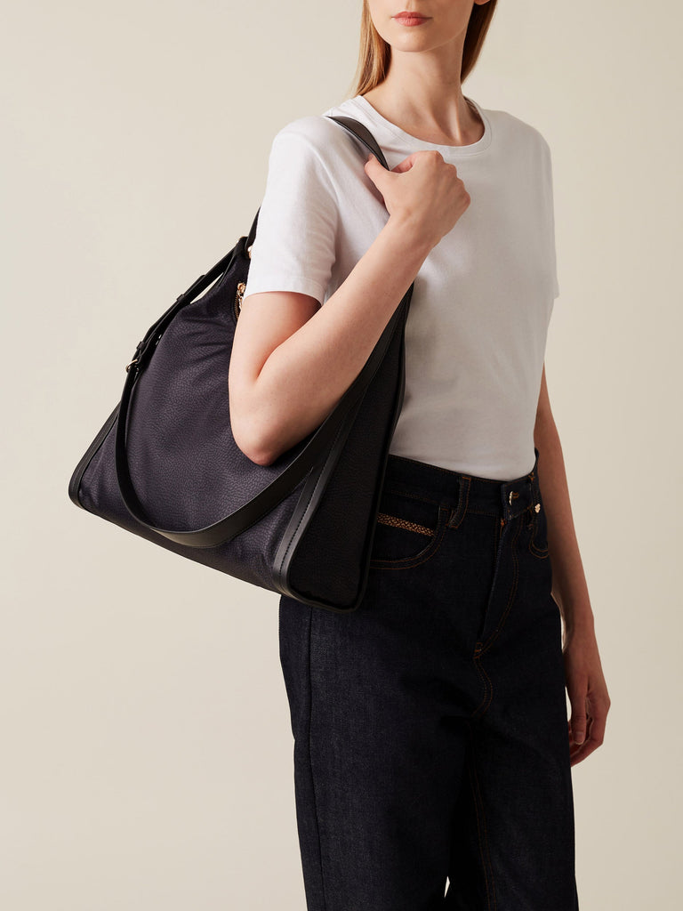 Borbonese 66 Borsa Hobo M New Orbit Nylon Op Default Title_2