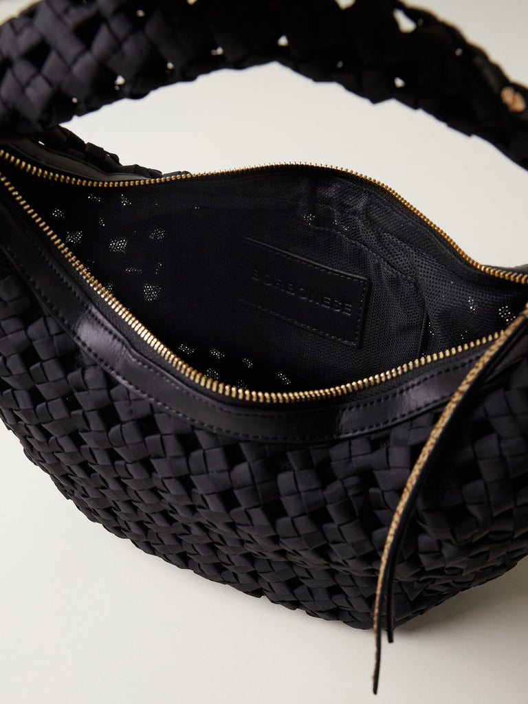 Recycled fabric shoulder bag - LA NIDO HOBO MINI - Borbonese